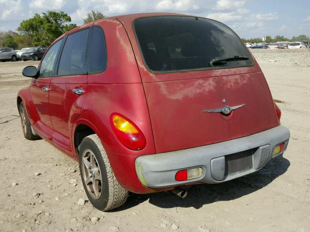 3C4FY4BB41T649877 - 2001 CHRYSLER PT CRUISER BURGUNDY photo 3