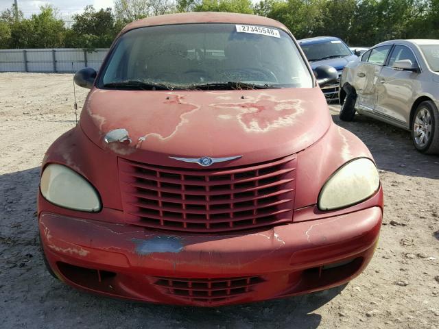 3C4FY4BB41T649877 - 2001 CHRYSLER PT CRUISER BURGUNDY photo 9