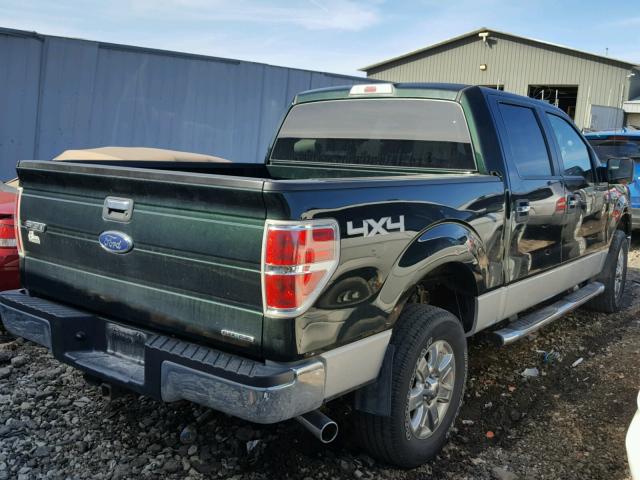 1FTFW1EF1EFA60126 - 2014 FORD F150 GREEN photo 4