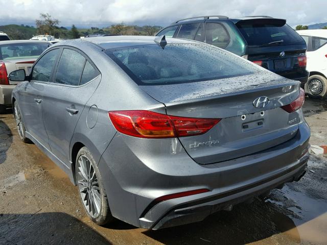 KMHD04LB4HU328544 - 2017 HYUNDAI ELANTRA SP GRAY photo 3