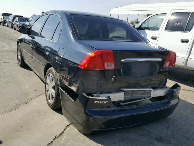 JHMES16521S000921 - 2001 HONDA CIVIC LX BLACK photo 3