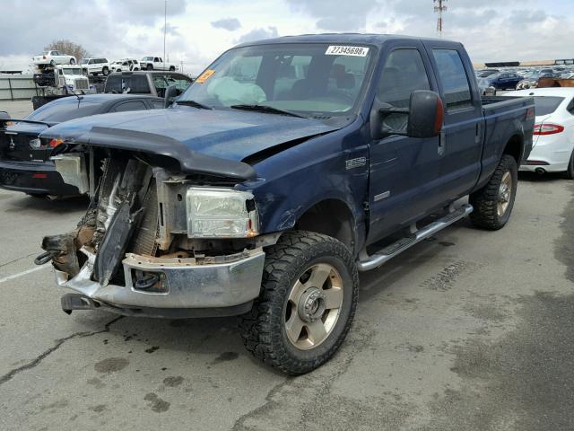 1FTSW21P75ED30548 - 2005 FORD F250 SUPER BLUE photo 2