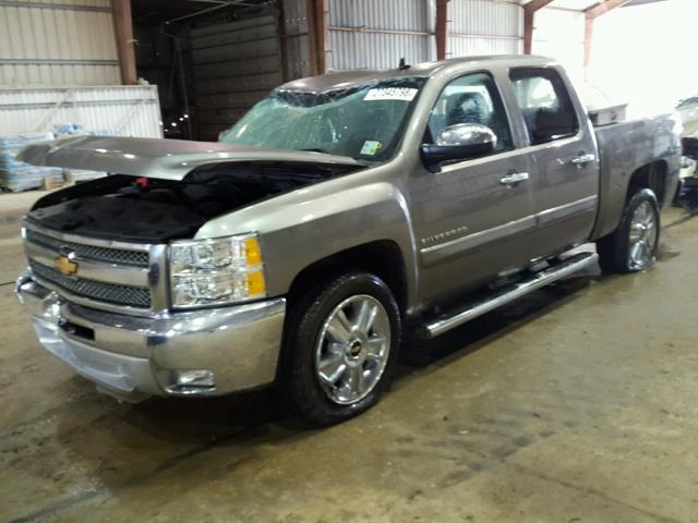 3GCPCSE08CG257336 - 2012 CHEVROLET SILVERADO BROWN photo 2