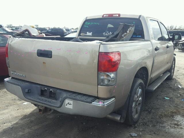 5TBEV54187S462586 - 2007 TOYOTA TUNDRA CRE GOLD photo 4