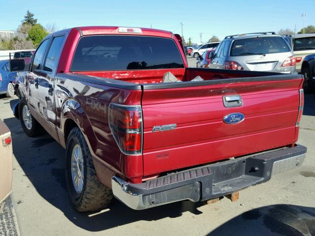 1FTFW1EF4BFA31943 - 2011 FORD F150 SUPER RED photo 3