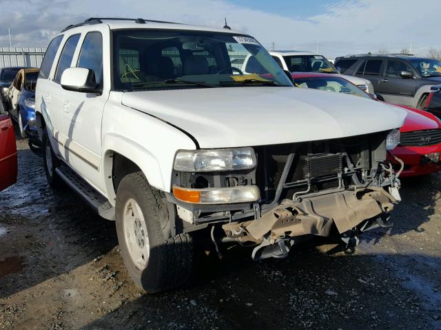 1GNEK13T55J259006 - 2005 CHEVROLET TAHOE K150 WHITE photo 1