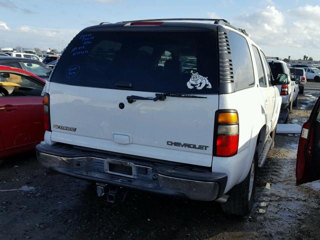 1GNEK13T55J259006 - 2005 CHEVROLET TAHOE K150 WHITE photo 4