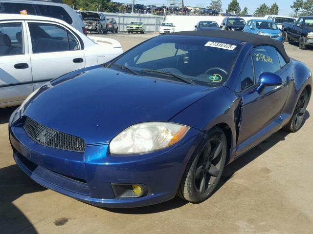 4A3AL25F69E013840 - 2009 MITSUBISHI ECLIPSE SP BLUE photo 2