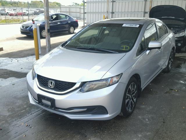 19XFB2F8XFE051888 - 2015 HONDA CIVIC EX ვერცხლისფერი ფოტო 2