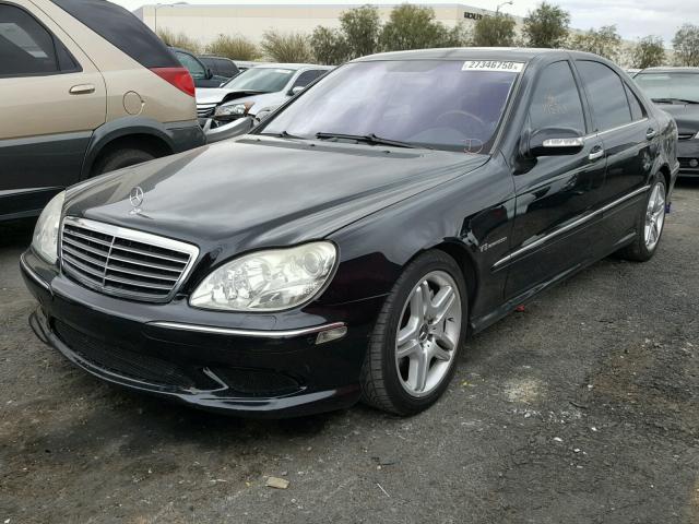 WDBNG74J63A333989 - 2003 MERCEDES-BENZ S 55 AMG BLACK photo 2