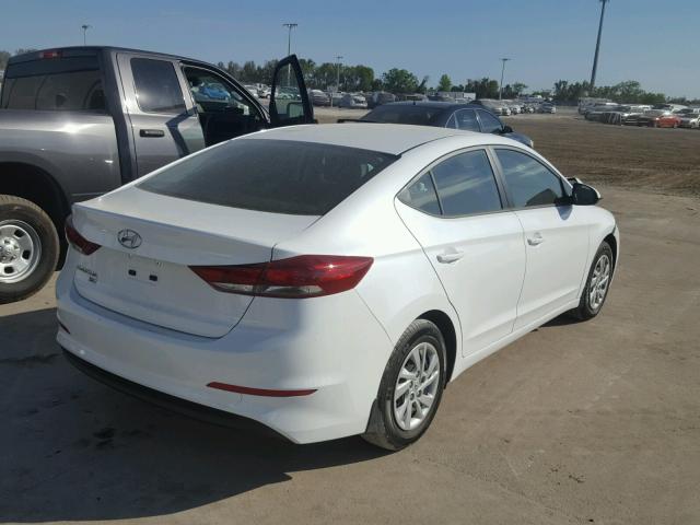 5NPD74LF7JH215643 - 2018 HYUNDAI ELANTRA SE WHITE photo 4