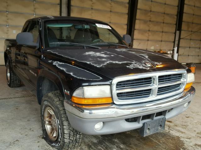 1B7GG22YXXS217286 - 1999 DODGE DAKOTA BLACK photo 1