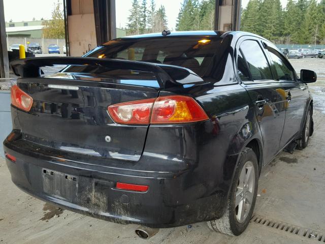 JA3AU26U98U034424 - 2008 MITSUBISHI LANCER ES BLACK photo 4