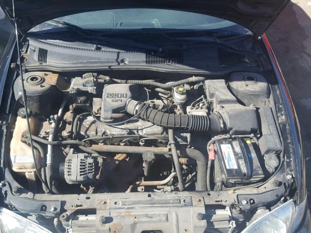 1G1JC524927258108 - 2002 CHEVROLET CAVALIER B BLACK photo 7