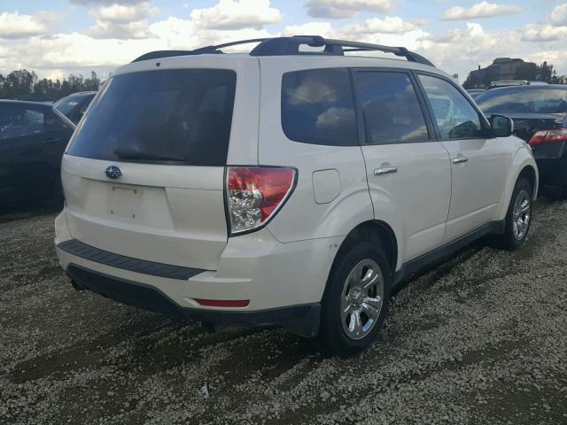 JF2SH63659H703422 - 2009 SUBARU FORESTER 2 WHITE photo 4