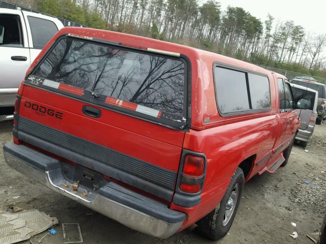 3B7HC13YXWG141521 - 1998 DODGE RAM 1500 RED photo 4