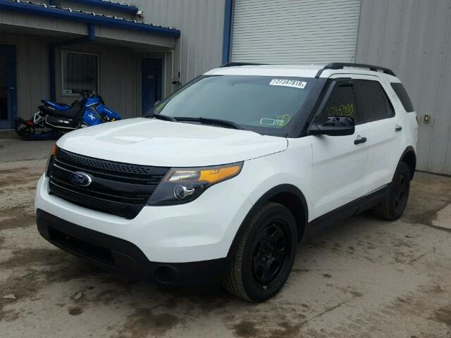 1FM5K8AR0DGA68593 - 2013 FORD EXPLORER P WHITE photo 2