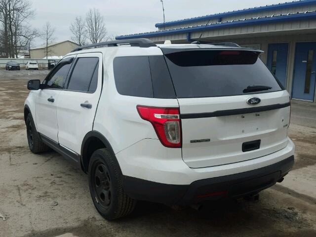 1FM5K8AR0DGA68593 - 2013 FORD EXPLORER P WHITE photo 3