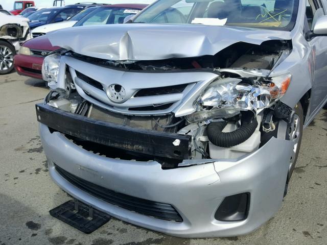 JTDBU4EE8B9155743 - 2011 TOYOTA COROLLA BA SILVER photo 9