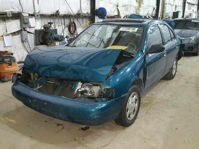 1N4AB41D4TC799796 - 1996 NISSAN SENTRA E TEAL photo 2