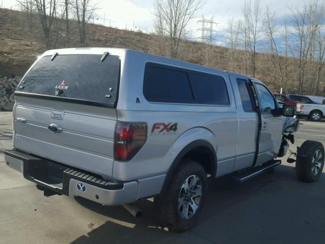 1FTFX1ET4EKF74787 - 2014 FORD F150 SUPER SILVER photo 4