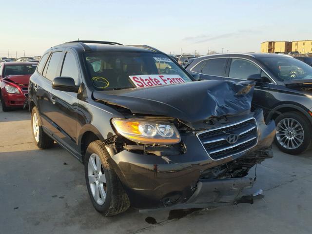 5NMSH13EX9H242595 - 2009 HYUNDAI SANTA FE S BLACK photo 1