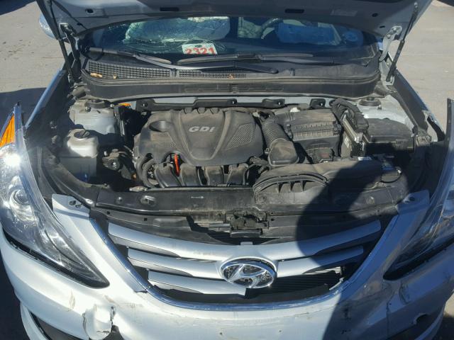 5NPEB4AC6EH827771 - 2014 HYUNDAI SONATA GLS SILVER photo 7