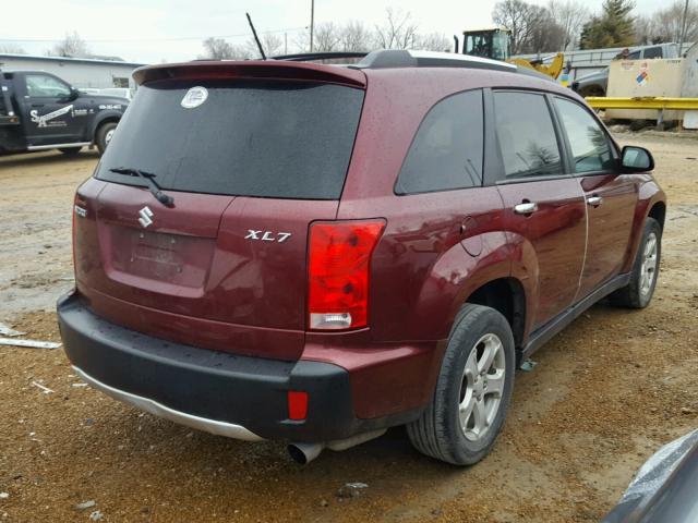 2S3DB717776103354 - 2007 SUZUKI XL7 LIMITE MAROON photo 4