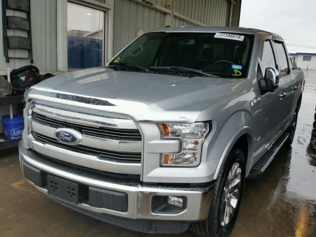 1FTEW1CG4GKD29124 - 2016 FORD F150 SUPER SILVER photo 2