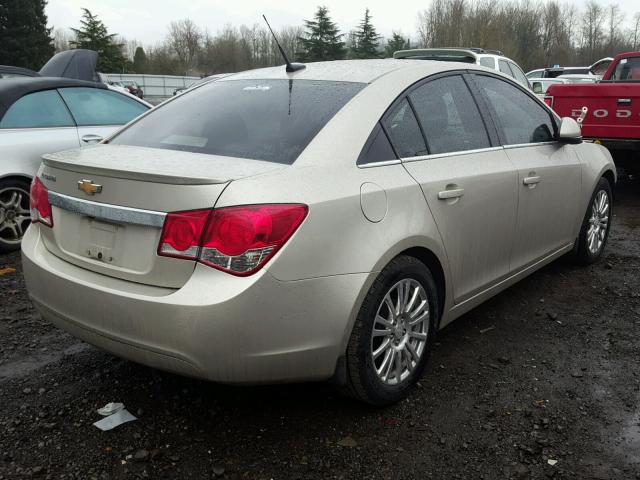 1G1PH5SB6D7161414 - 2013 CHEVROLET CRUZE ECO BEIGE photo 4