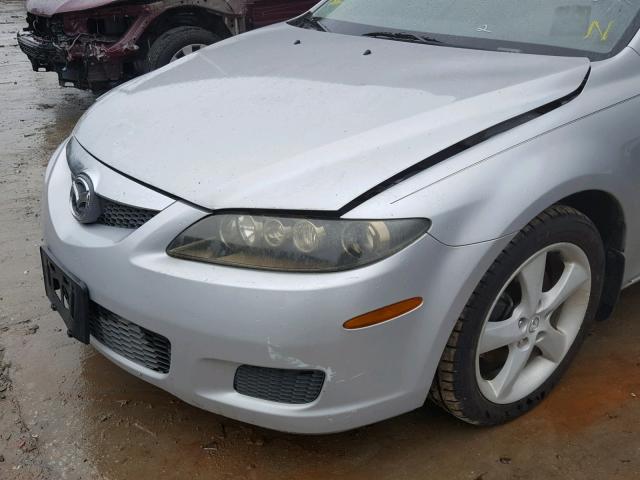 1YVHP80D765M49892 - 2006 MAZDA 6 S SILVER photo 9