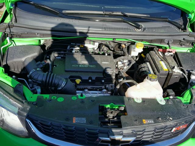 1G1JF6SB8H4154473 - 2017 CHEVROLET SONIC PREM GREEN photo 7