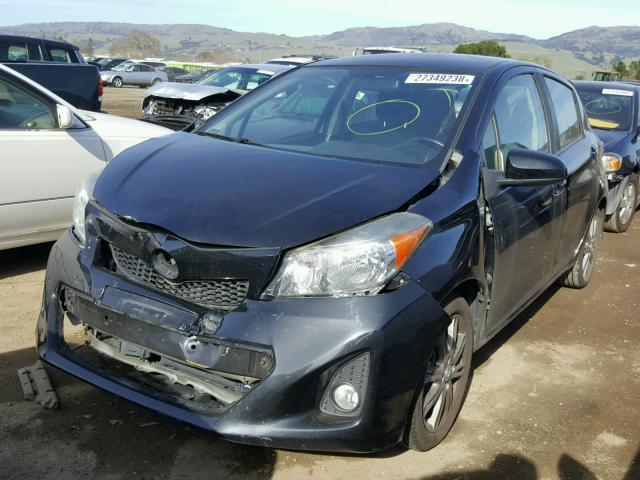 JTDKTUD31CD537680 - 2012 TOYOTA YARIS BLACK photo 2