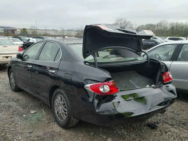 JTHBA30G545030820 - 2004 LEXUS ES 330 BLACK photo 3