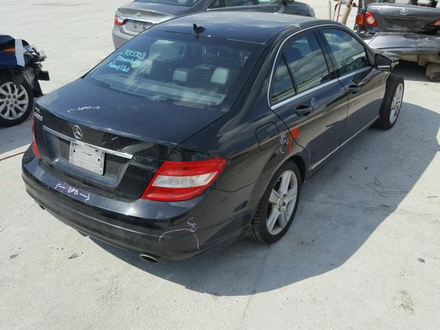 WDDGF5EB3AF469964 - 2010 MERCEDES-BENZ C 300 BLACK photo 4