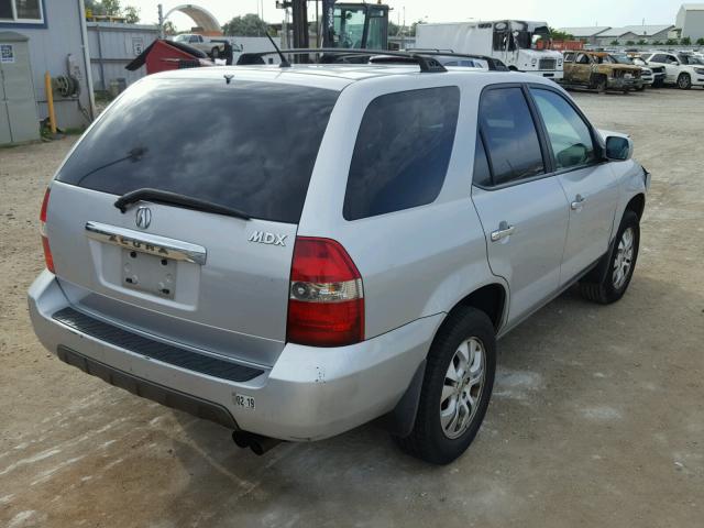 2HNYD187X3H502703 - 2003 ACURA MDX TOURIN SILVER photo 4