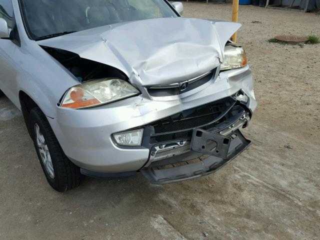 2HNYD187X3H502703 - 2003 ACURA MDX TOURIN SILVER photo 9