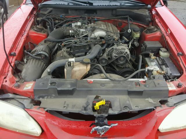 1FAFP4446WF189856 - 1998 FORD MUSTANG RED photo 7