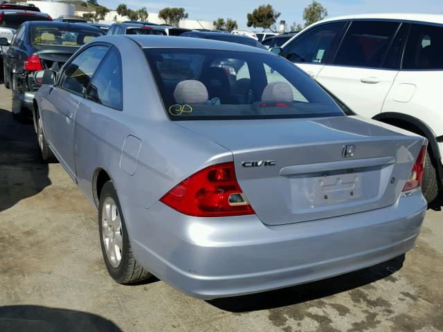 1HGEM229X3L045789 - 2003 HONDA CIVIC EX ვერცხლისფერი ფოტო 3