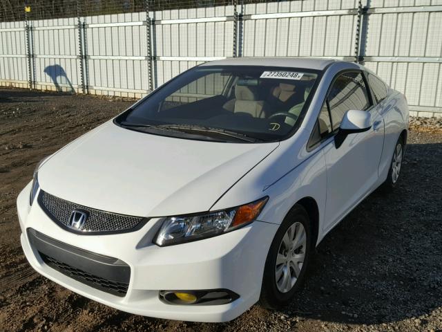 2HGFG3B56CH557514 - 2012 HONDA CIVIC LX WHITE photo 2