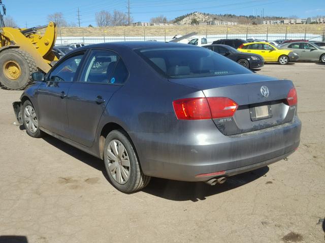 3VWDP7AJ8CM362363 - 2012 VOLKSWAGEN JETTA SE GRAY photo 3