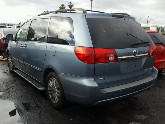 5TDZK22C18S104686 - 2008 TOYOTA SIENNA XLE BLUE photo 3