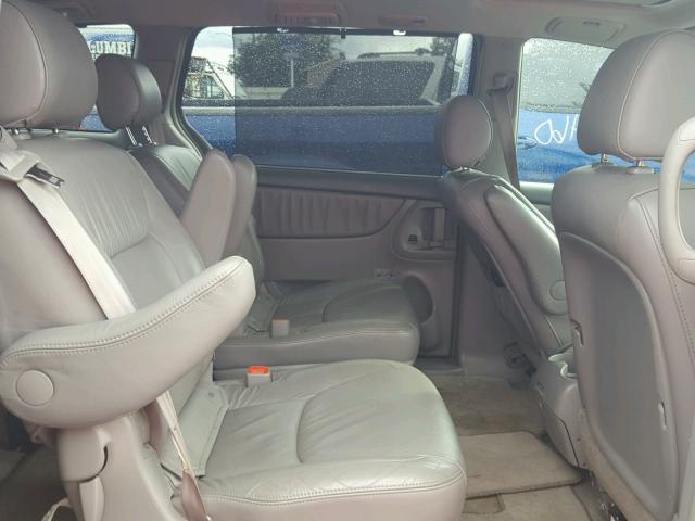 5TDZK22C18S104686 - 2008 TOYOTA SIENNA XLE BLUE photo 6