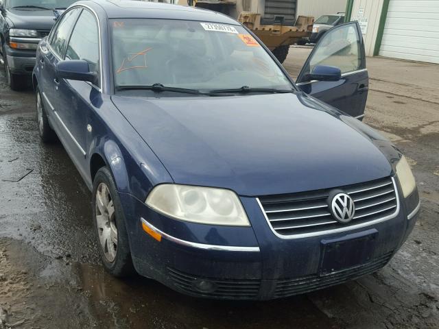 WVWRH63BX3P102336 - 2003 VOLKSWAGEN PASSAT GLX BLUE photo 1