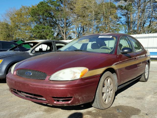 1FAFP53U55A159640 - 2005 FORD TAURUS SE MAROON photo 2