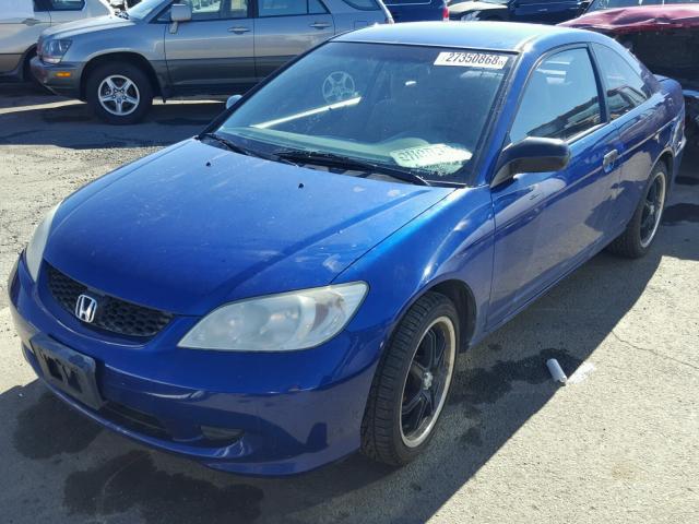 1HGEM22114L039715 - 2004 HONDA CIVIC DX V BLUE photo 2