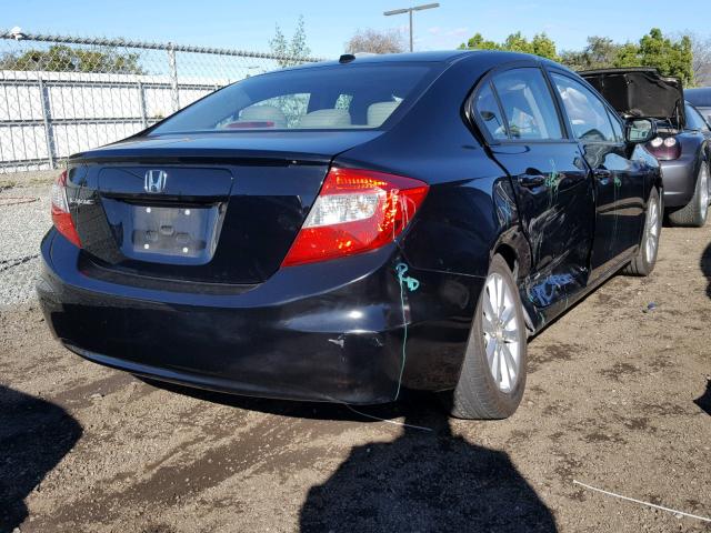 19XFB2F98CE332964 - 2012 HONDA CIVIC EXL BLACK photo 4