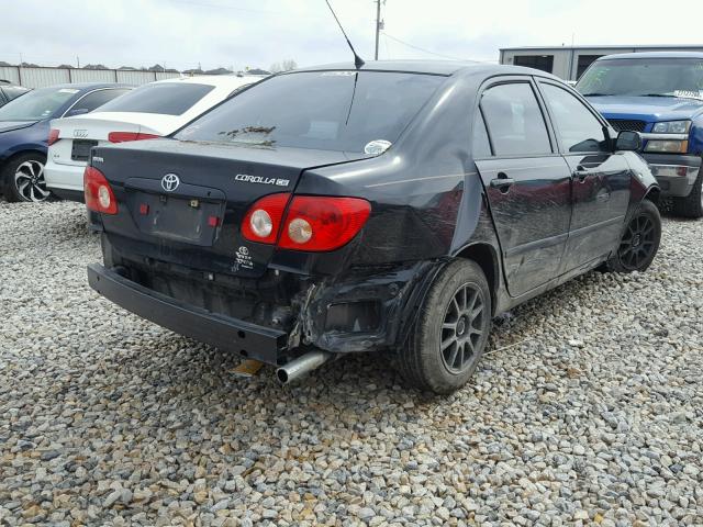 1NXBR32E15Z517473 - 2005 TOYOTA COROLLA BLACK photo 4