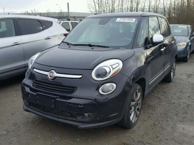 ZFBCFACH7EZ008590 - 2014 FIAT 500L LOUNG BLACK photo 2