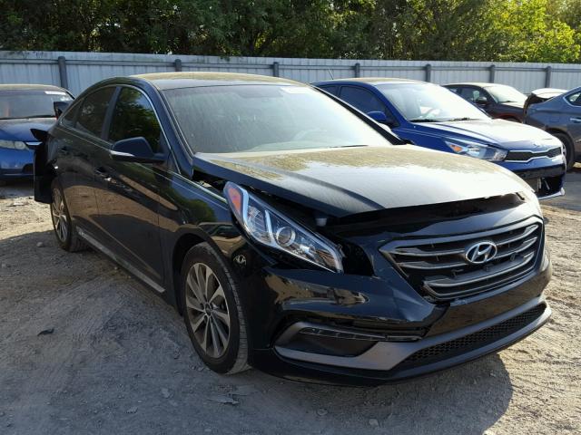 5NPE34AF2GH274434 - 2016 HYUNDAI SONATA SPO BLACK photo 1